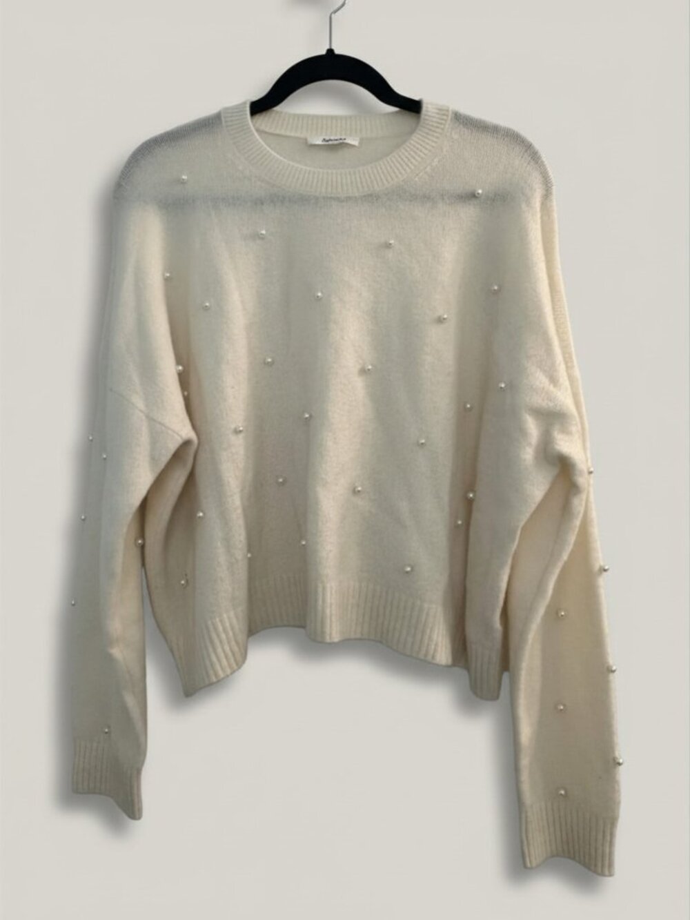 Like New - Splendid Pearl Crew Sweater XL - Snow Off-White - Alpaca/Wool Blend